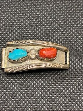 Zuni Fabian Cheama signed silver watch tip/replacement